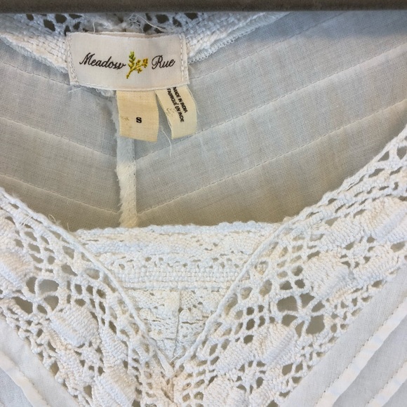 Anthropologie Meadow Rue Lace Medley Top, Sz S - Picture 2 of 8